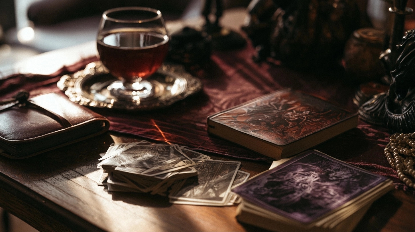 Le Diable au tarot interprété avec cartes voisines