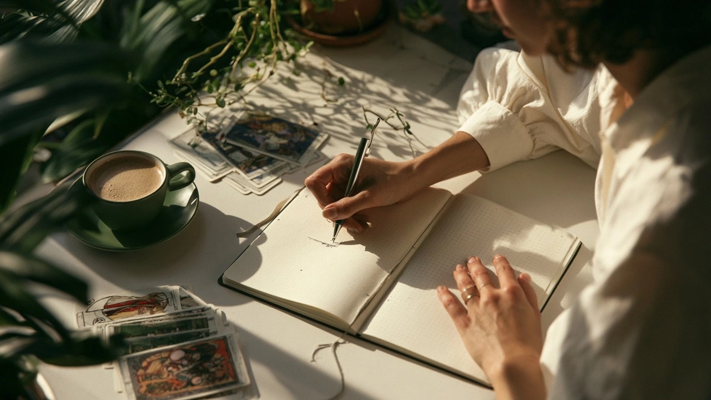 Planifier une première étape après un tirage de tarot