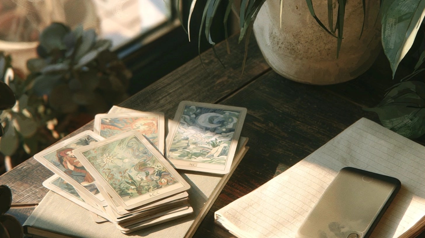 Quand la fatigue émotionnelle demande plus qu’un tirage avec cartes de tarot et ambiance de pleine lune