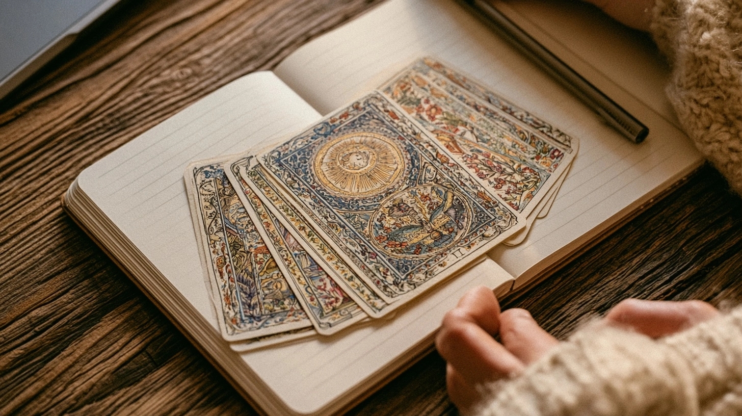 tirage de cinq cartes pour une reconversion à la nouvelle lune