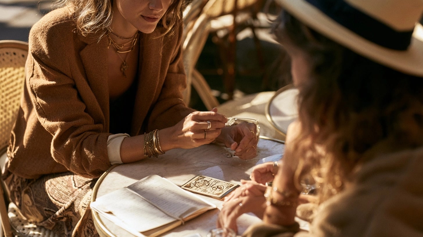 Conversation attentive entre deux adultes pour illustrer les changements en amour et au travail