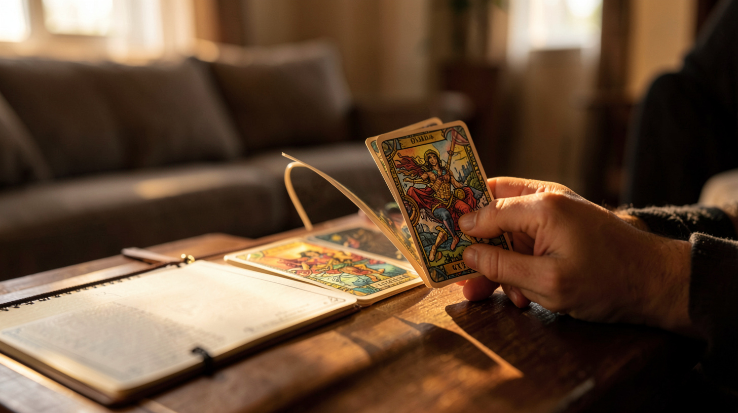 Lecture attentive de deux cartes de tarot pour comprendre une relation